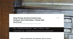 Desktop Screenshot of gregchristyauctions.com