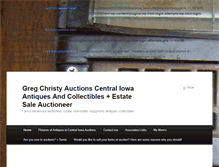 Tablet Screenshot of gregchristyauctions.com